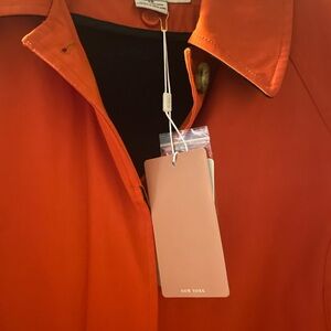 Michael Kors Vibrant Orange Bomber Jacket